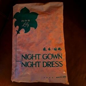 Lily Vintage Women's Pink Hand-Embroidered Floral Night Gown & Night Dress